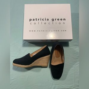 Patricia Green black wedges Mallorca 7
